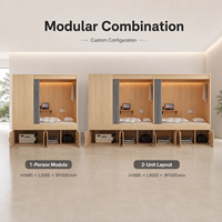 Lit simple en MDF durable avec barrière de sécurité et échelles, quatre tiroirs, lits superposés pour hôtel et dortoir pour jeunes