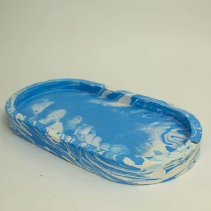 Plateau de service décoratif en résine pour l'organisation de fêtes, améliorant la présentation de la table avec une surface élégante et durable - Product Image 1