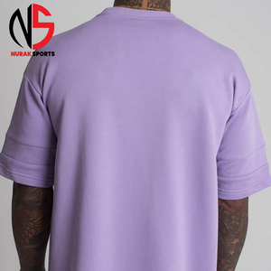T-shirt long surdimensionné pour homme, nouvelle collection, 100% coton, séchage rapide, respirant, haute qualité, professionnel chez NURAK 2026 - Product Image 6