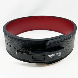 Custom Logo Crocodile Leather Style Premium Lever Weightlifting Belt for Men Gym <b>Back</b> <b>Support</b> Powerlifting Bodybuilding Belt OEM - Product Image 2