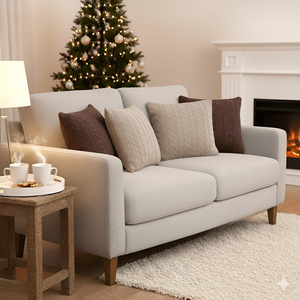 Juego de 5 Fundas de Almohada de Punto Trenzado Color Rosa Empolvado, Fundas Decorativas Acogedoras para Sofá Cama, Decoración Premium para el Hogar y Almohadas Decorativas - Product Image 6