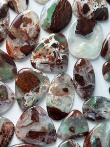 Piedra preciosa suelta verde cabujón Aquaprase Natural de alta calidad para hacer joyas piedra curativa - Product Image 2