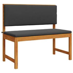 Ensemble de bancs de jardin en bois d'acacia massif marron, 3 pièces - Product Image 5