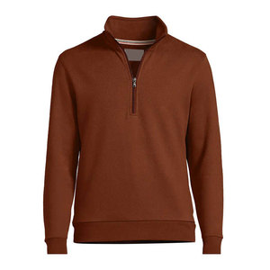 Camiseta deportiva lisa de manga larga para hombre, ajustada, con cremallera, de secado rápido, personalizada, para fitness, venta al por mayor - Product Image 1