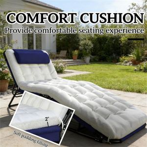 Sdraio Pieghevole Blu Navy per Cortile o Uso Esterno - Product Image 4