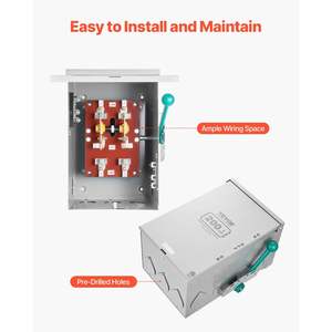 Interruptor de transferencia manual de 48000W 200A Generador ATS 120/240V Conmutación de transferencia automática - Product Image 6