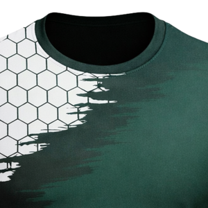 Maillot de football Monaco vert et blanc respirant, anti-humidité, pour entraînement sportif, uniforme d'équipe homme/femme - Product Image 5