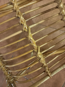 <b>Vintage</b> Bamboo <b>Chair</b> Handmade Natural Woven Accent <b>Chair</b> Rustic Boho Style Seating Furniture for Living Room Bedroom Dining - Product Image 2