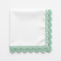 Dentelle Guipure GPO Fantaisie Écologique Vert Menthe 10mm, Vente Directe Usine, pour Robes de Bébé, Bordures de Vêtements, Artisanat et Couture Décorative