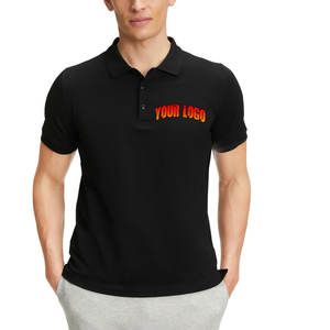 T-shirts tricotés pour hommes, 100% coton, anti-plis, manches courtes, grandes tailles, vierges pour impression de logo personnalisé par transfert thermique, pour fabricants - Product Image 1