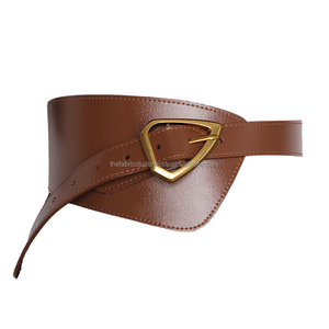 Cinturones anchos de cuero genuino para mujer, de piel de vaca, con hebilla cuadrada de aleación vintage, ecológicos, casuales, de color liso y personalizables. - Product Image 1