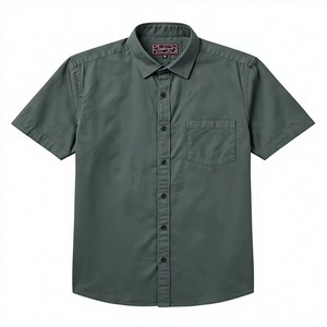 Chemises décontractées respirantes Enovate 100% coton à manches courtes pour hommes - Product Image 1