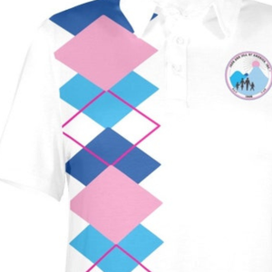 เสื้อโปโลผู้หญิงสั่งทำขายส่ง พิมพ์ลายซับลิเมชั่น สีชมพูฟ้า ลายอาร์ไกล ระบายอากาศได้ดี แห้งเร็ว เสื้อโปโลสำหรับเล่นกีฬา - Product Image 6