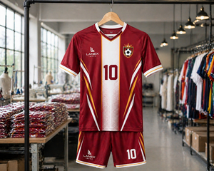 Conjunto de Uniforme de Fútbol Personalizado para Hombre, Camiseta y Pantalones Cortos de Fútbol Sublimados, Ropa de Entrenamiento y Partido, Absorbe la Humedad, Fabricante de Equipaciones de Equipo - Product Image 6