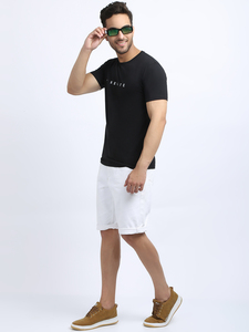 Camiseta de Manga Corta para Hombre CREATE, Cuello Redondo, Negra, Regular, Transpirable, de Algodón y Poliéster, con Diseño Gráfico (HMT-2002) - Product Image 4