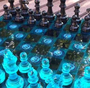 Handcrafted Resin <b>Chess</b> Set Stunning Art Crafts Decorative <b>Table</b> Centerpiece Checker Renaissance Knight <b>Chess</b> Recreational Class - Product Image 1