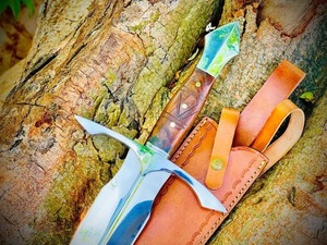 ดาบเหล็กทำมือแบบกำหนดเอง พร้อมปลอกหนัง ใบมีดตรง - Product Image 6