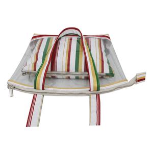 Sac fourre-tout en toile transparente à long manche, réutilisable pour sac à fermeture éclair, cadeau cosmétique. - Product Image 5