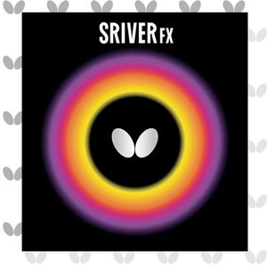 PROMO pour le caoutchouc de tennis de table Sriver FX 05060, éponge souple, contrôle et rotation, fabriqué au Japon, rouge et noir - Product Image 2