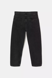 Jean en denim ample et décontracté pour homme, style vintage, coupe large, en coton élasthanne lavable et écologique, taille mi-haute, tendance hiver/printemps - Product Image 2
