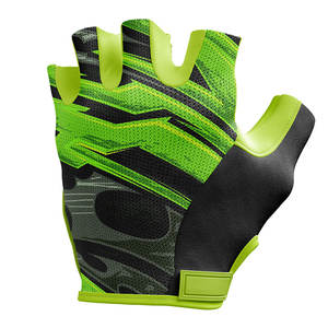 Gants de cyclisme pour hommes à prix de gros, antidérapants, demi-doigts, respirants, en nylon de haute qualité, personnalisables, pour l'extérieur, été - Product Image 2