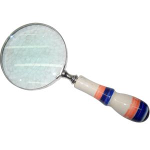 Aspecto antiguo artesanía india Metal Vintage diseño ojo vidrio buena calidad lupa venta al por mayor Color bronce nuevo diseño 2025 - Product Image 1