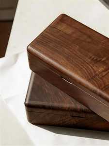 Boîte à bijoux en bois naturel, faite à la main, design classique, durable, organisateur multifonctionnel personnalisé avec couvercle pour emballage cadeau de bijoux - Product Image 6