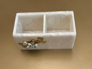 Porta cubiertos de resina de diseño moderno para encimera de cocina, elegante soporte de resina para cucharas para el hogar y la cocina - Product Image 2