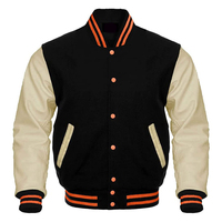 Veste de baseball en cuir véritable pour homme avec logo brodé en chenille personnalisé, style universitaire, motif lettres, en cuir de vache