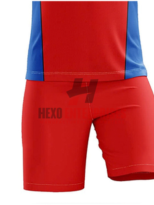 Uniforme de Fútbol Rojo Personalizado para Hombre, Cuello Redondo, Manga Corta, Absorbente de Humedad, 100% Poliéster Sublimado, Deportivo - Product Image 4