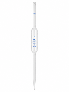 Pipette volumétrique en verre borosilicate transparent de classe A haute précision pour usage en laboratoire - Product Image 1