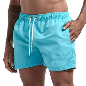 NOEN SPORTS Short de bain décontracté pour homme en polyester à motif floral tropical, séchage rapide, taille à cordon de serrage, taille mi-haute, avec poches - Product Image 1