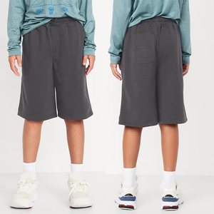 Pantalones cortos tipo Bermuda de algodón de felpa, de moda, para mujer, con cintura elástica media, para verano, estilo urbano, para correr. - Product Image 3