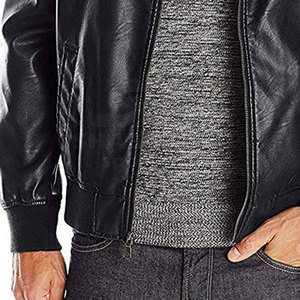 แจ็คเก็ตหนัง แจ็คเก็ตหนังทนทานสำหรับผู้ชาย แฟชั่นทันสมัยและลำลองสไตล์สตรีทสำหรับใส่ทุกวัน แจ็คเก็ตฤดูหนาว - Product Image 3