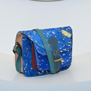 Vente en gros de nouveau sac à bandoulière en cuir recyclé métallisé à la mode pour femmes sac à bandoulière en cuir coloré Western - Product Image 4