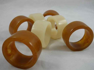Anillos de Servilleta de Resina de Primera Calidad, Diseño de Proveedor Indio, Servilleta de Resina al por Mayor para Decoración de Mesa de Boda, con Flores, Romántico - Product Image 2