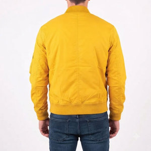 New Arrival Winter Casual Bomber <b>Jacket</b> for <b>Men</b> Stand Windproof Breathable <b>Nylon</b> Fabric Comfortable Daily Wear Custom Logo - Product Image 2