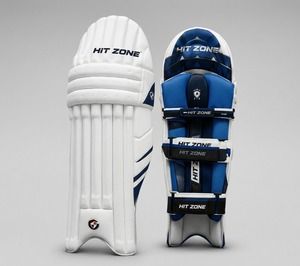 แผ่นรองขาสำหรับคริกเก็ต HIT ZONE รุ่น Advanced ป้องกันอย่างแข็งแรง น้ำหนักเบา สวมใส่สบาย ทนทาน ป้องกันขาขณะตีลูก ทำจาก PU เย็บสองชั้น - Product Image 2