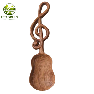 Eco Wooden Musical Note Spoon Handmade for Creative Home Decor DIY <b>Craft</b> Gift Wholesale Vietnam Manufacturer - Product Image 6