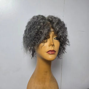 Peluca Completa de Cabello Humano 100% Natural con Cabello Rizado Indio Remy - Product Image 3