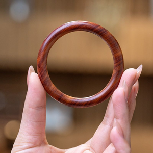 Pulsera de madera de durazno al por mayor con gemas artesanales, piedras curativas, gemas de moda redondas - Product Image 4