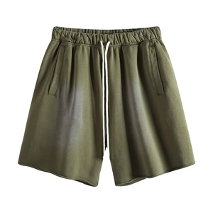 Shorts de Felpa Francesa con Lavado Ácido Personalizados para Mujer, Shorts de Algodón Grueso, Estilo Urbano, Talla Grande, Fabricante Mayorista OEM ODM - Product Image 5