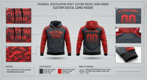Sudadera con Capucha Sublimada Personalizada Unisex, Ligera, para Entrenamiento Deportivo, para Equipos - Product Image 5