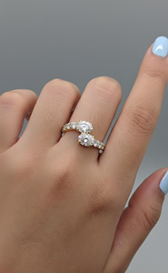 Unique and Luxury Lab grown Women's 1.5 Carat Yellow Gold Oval Cut Diamond Engagement Ring Classic Style - Product Image 4