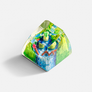 Teclas Artesanales Bosque Místico, Teclas Artesanales Personalizadas, Teclas Anime Lindas, Teclas Verdes, Juego de Teclas, Teclas de Madera - Product Image 1