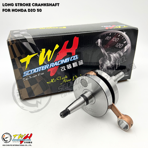 TWH DIO Racing Moto Course 44mm Vilebrequin entièrement métallique pour Honda AF17 AF18 AF27 AF28 - Product Image 1
