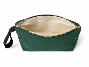 Sacs de maquillage en coton vierges avec fermeture éclair et bandoulière personnalisables en gros, avec logo, pour pinceaux cosmétiques - Product Image 2