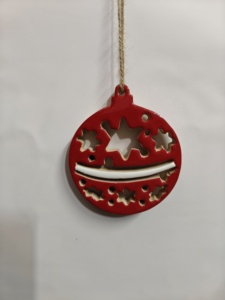 Adorno colgante decorativo de Navidad de resina epoxi y madera - Product Image 6