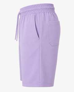 Shorts Bermuda pour Homme, Couleur Lavande Unie, Taille à Cordon, avec Poches, Respirant, Vêtement de Sport, Longueur Moyenne, Style Casual - Product Image 3