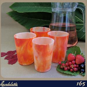 Modern Resin Tumbler Glass Handmade Aqua Swirl Pattern Durable <b>Drinkware</b> for Hotel Catering & Party Use - Product Image 3